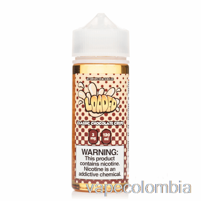 Vape Desechable Crepe De Chocolate Clásico - E-líquido Cargado - Vapores Despiadados - 120ml 6mg